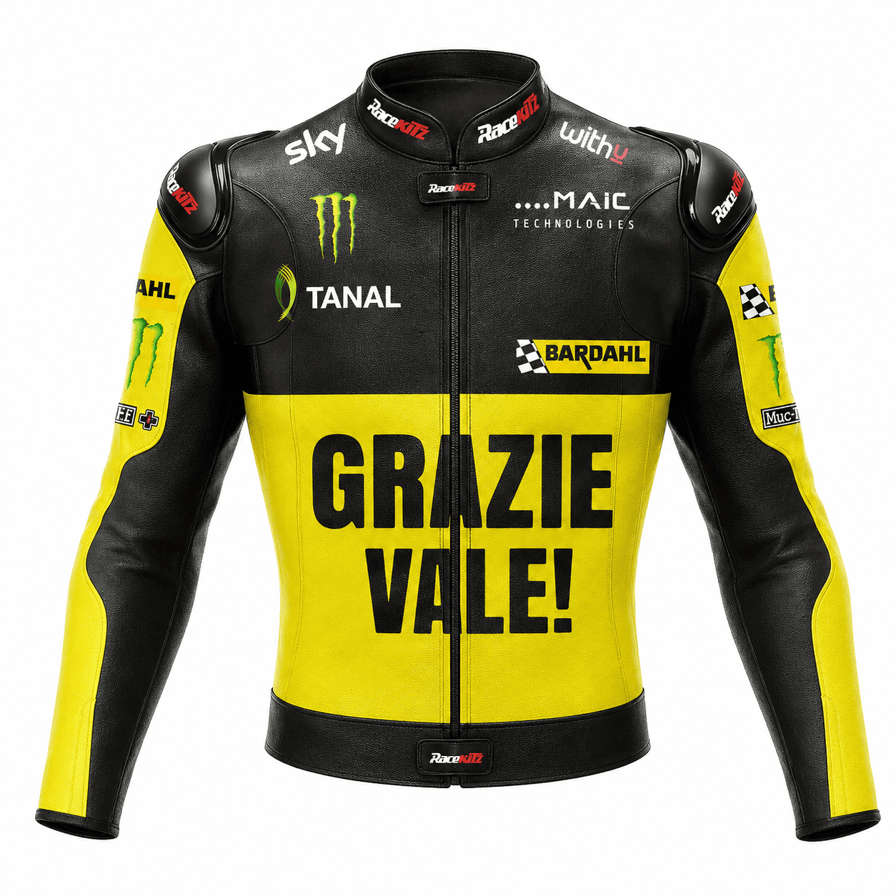 Valentino Rossi VR46 Grazie Vale Leather Racing Jacket 2022