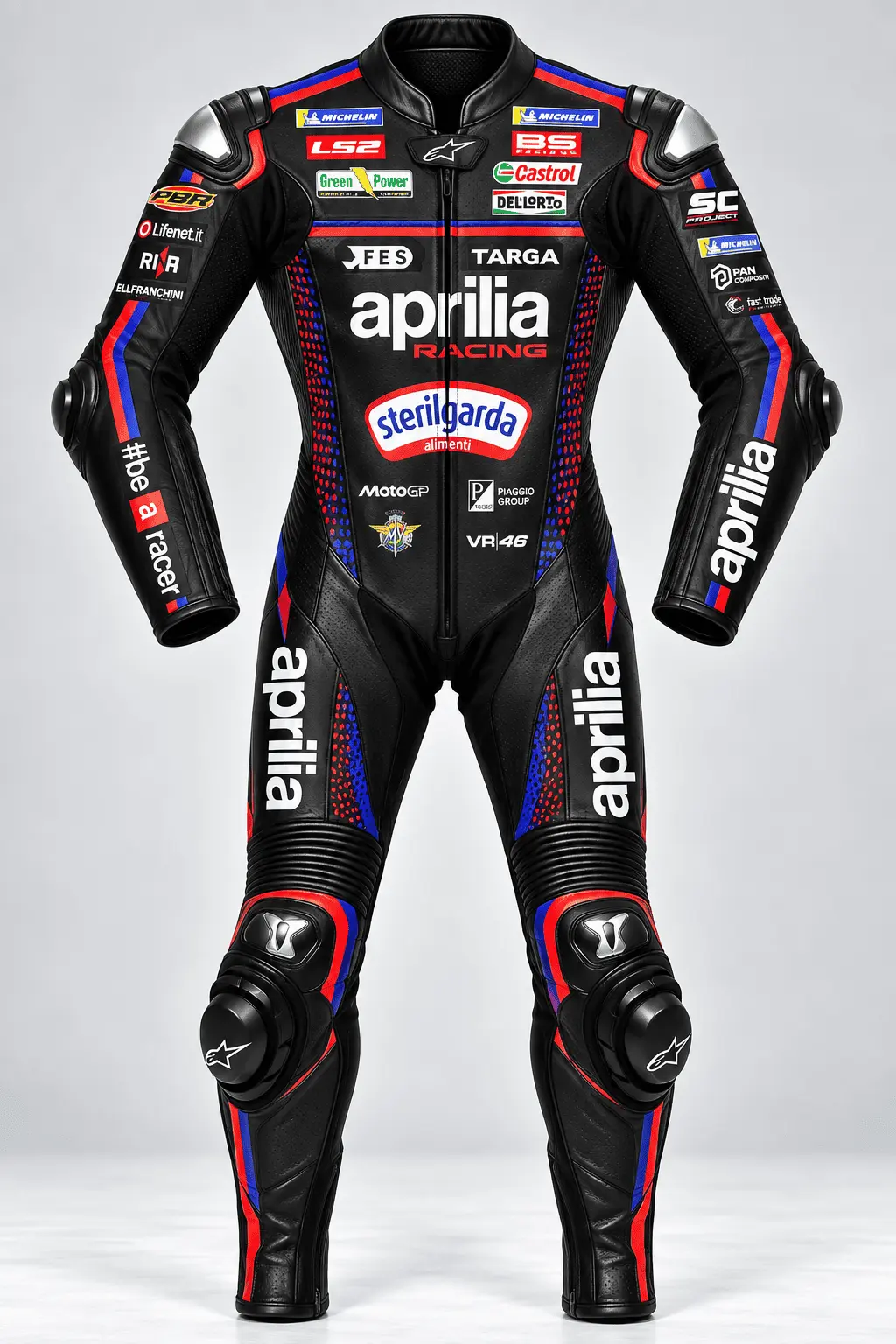 Marco Bezzecchi Aprilia 2026 Motorcycle Race Suit