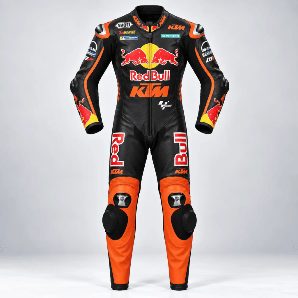 ChatGPT Image Sep 12, 2026, Redbull KTM Black Leather Racing SuitAM
