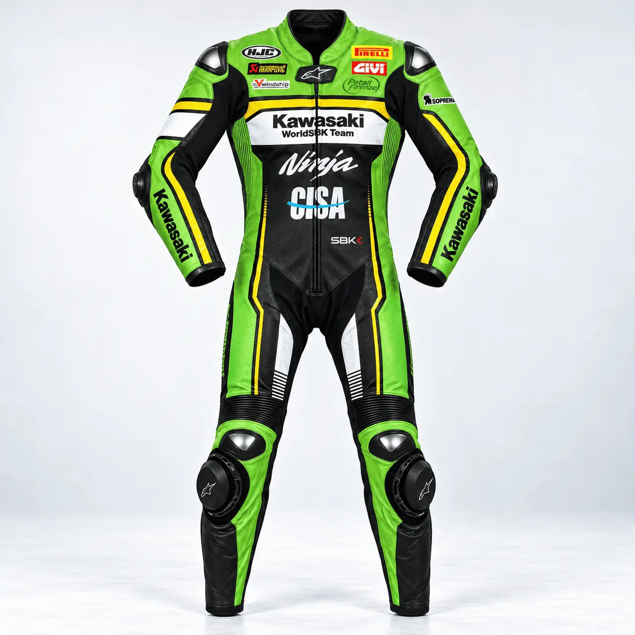 Kawasaki 2025 Garrett Gerloff Motorcycle Race Suit