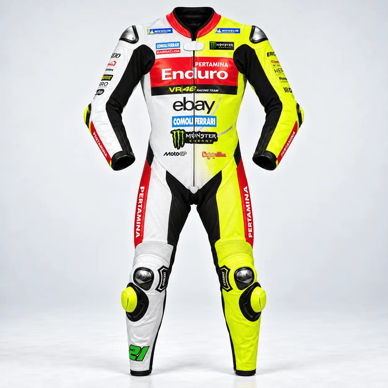 Franco Morbidelli VR46 Ducati 2025 Race Suit