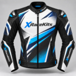 XRaceKits Blue Flash Motorcycle Racing Jacket