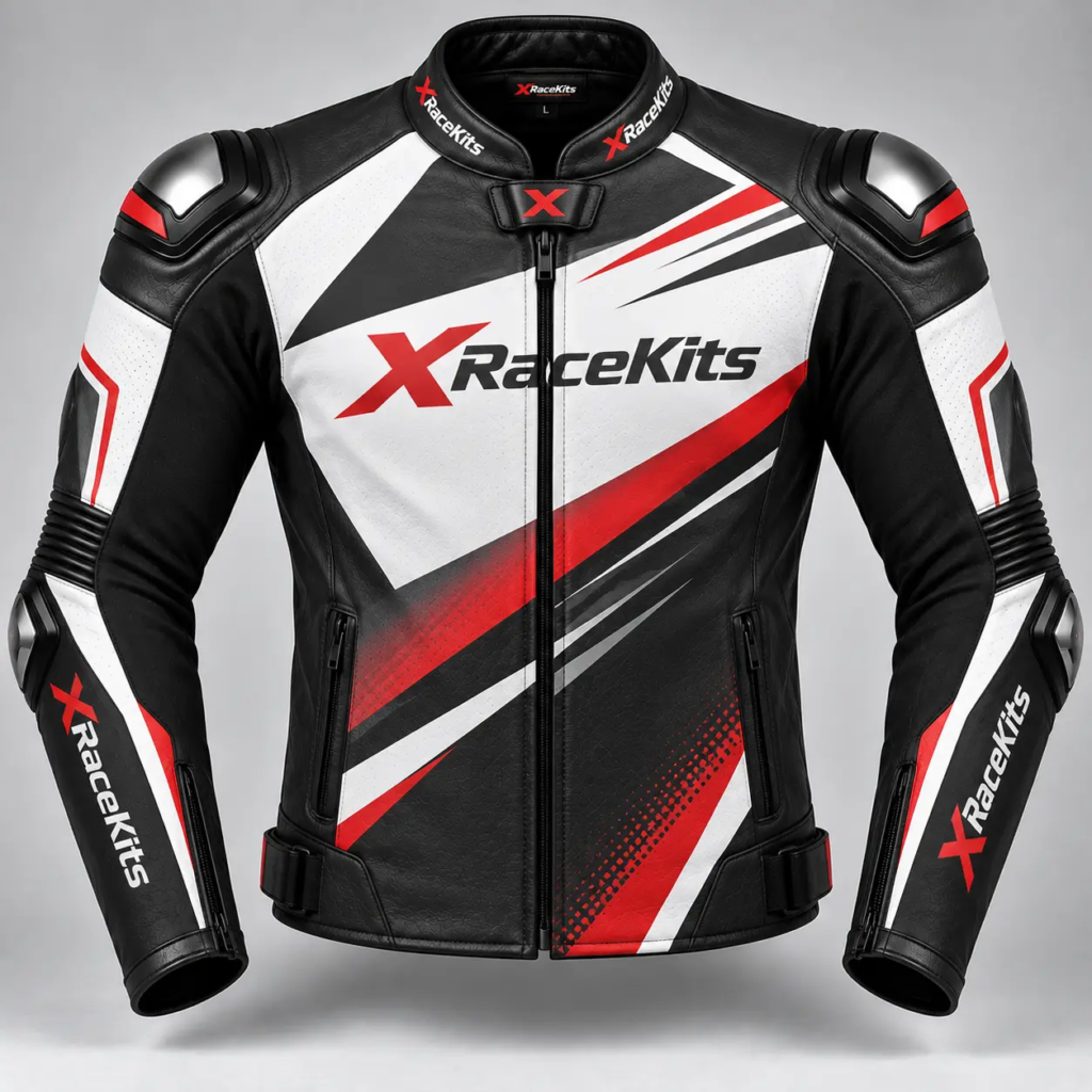 XRaceKits Redline Strike Motorcycle Racing Jacket