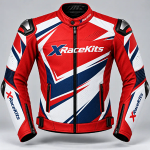 XRaceKits Red Force Motorcycle Racing Jacket
