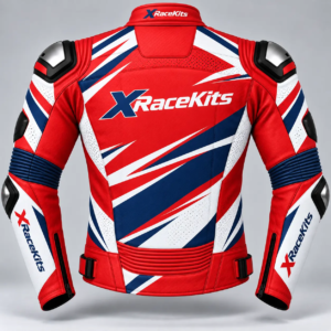 XRaceKits Red Force Motorcycle Racing Jacket