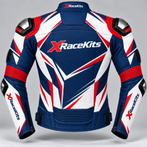 XRaceKits Navy Strike Motorcycle Racing Jacket