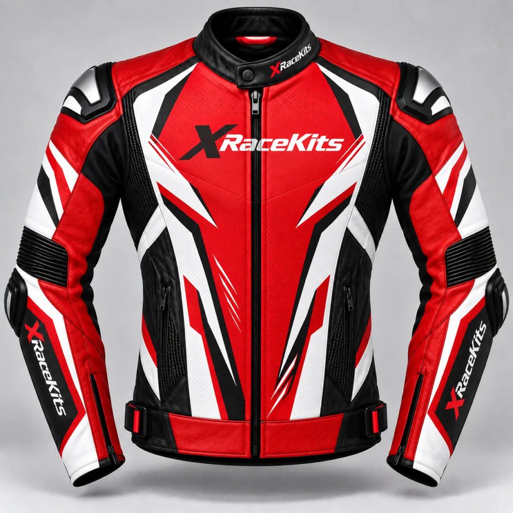 XRaceKits Red Viper Motorcycle Racing Jacket