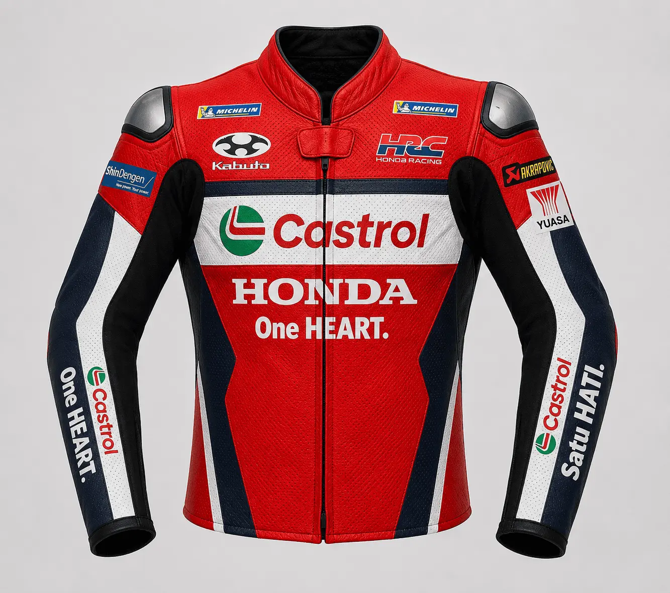 Joan Mir 2025 Honda HRC Leather Jacket