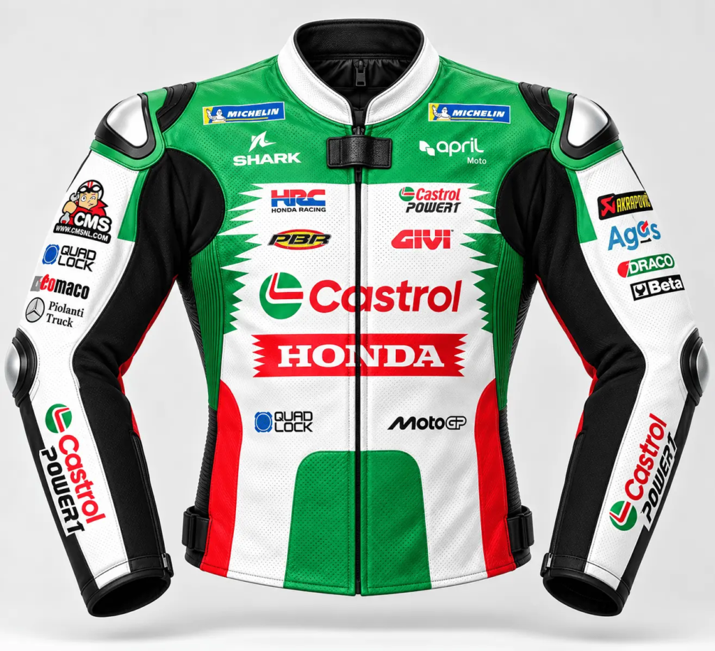 Johann Zarco Honda Castrol 2025 Leather Jacket