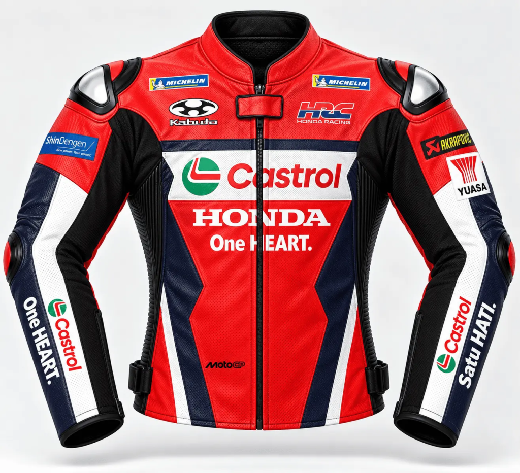 Joan Mir 2025 Honda HRC Leather Jacket