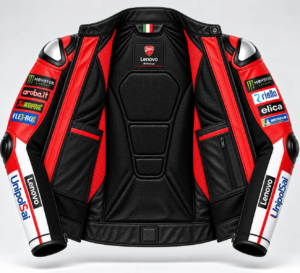 Francesco Bagnaia Ducati 2025 Lenovo Leather Racing Jacket