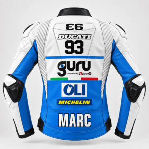 Marc Marquez Ducati MotoGP75 Leather Racing Jacket