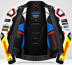 Marc Marquez Ducati MotoGP75 Leather Racing Jacket