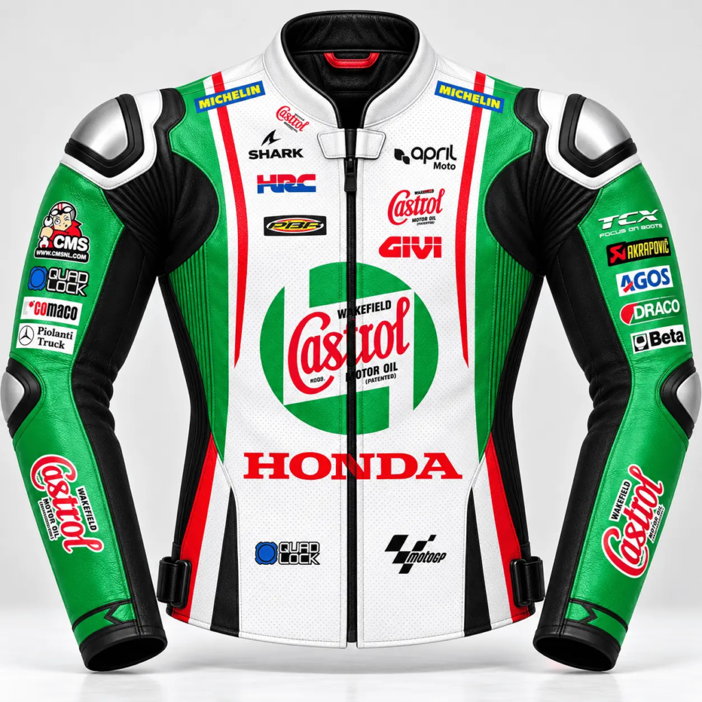 Johann Zarco LCR Honda MotoGP 2024 Leather Racing Jacket
