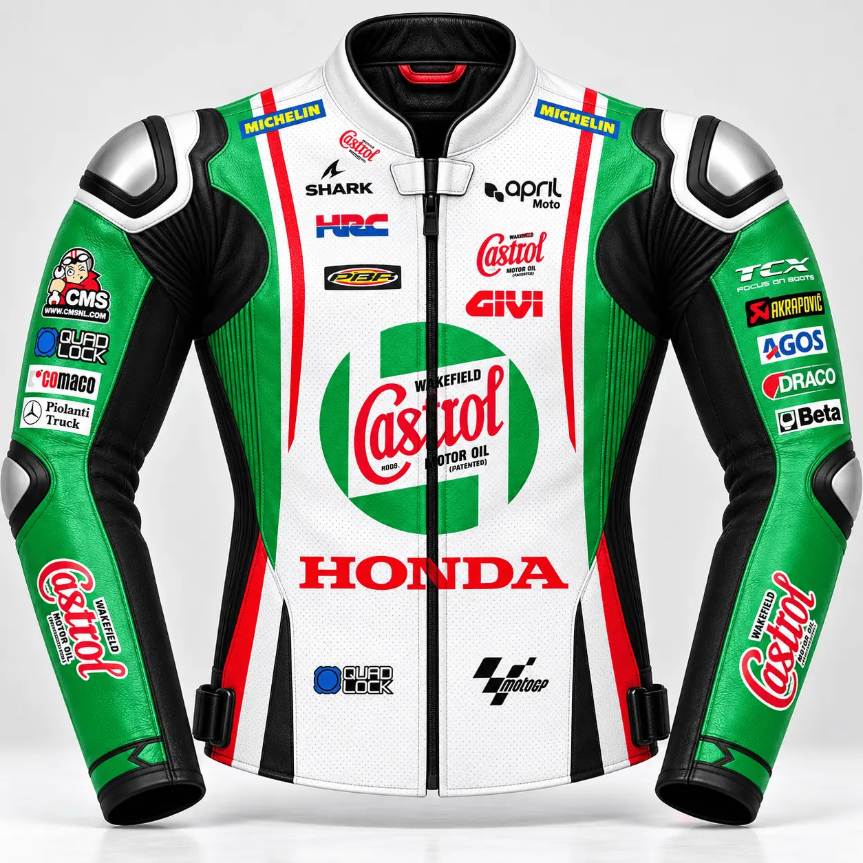Johann Zarco LCR Honda MotoGP 2024 Leather Racing Jacket
