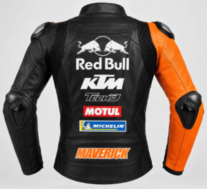 Maverick Vinales Winter Test KTM Leather Jacket