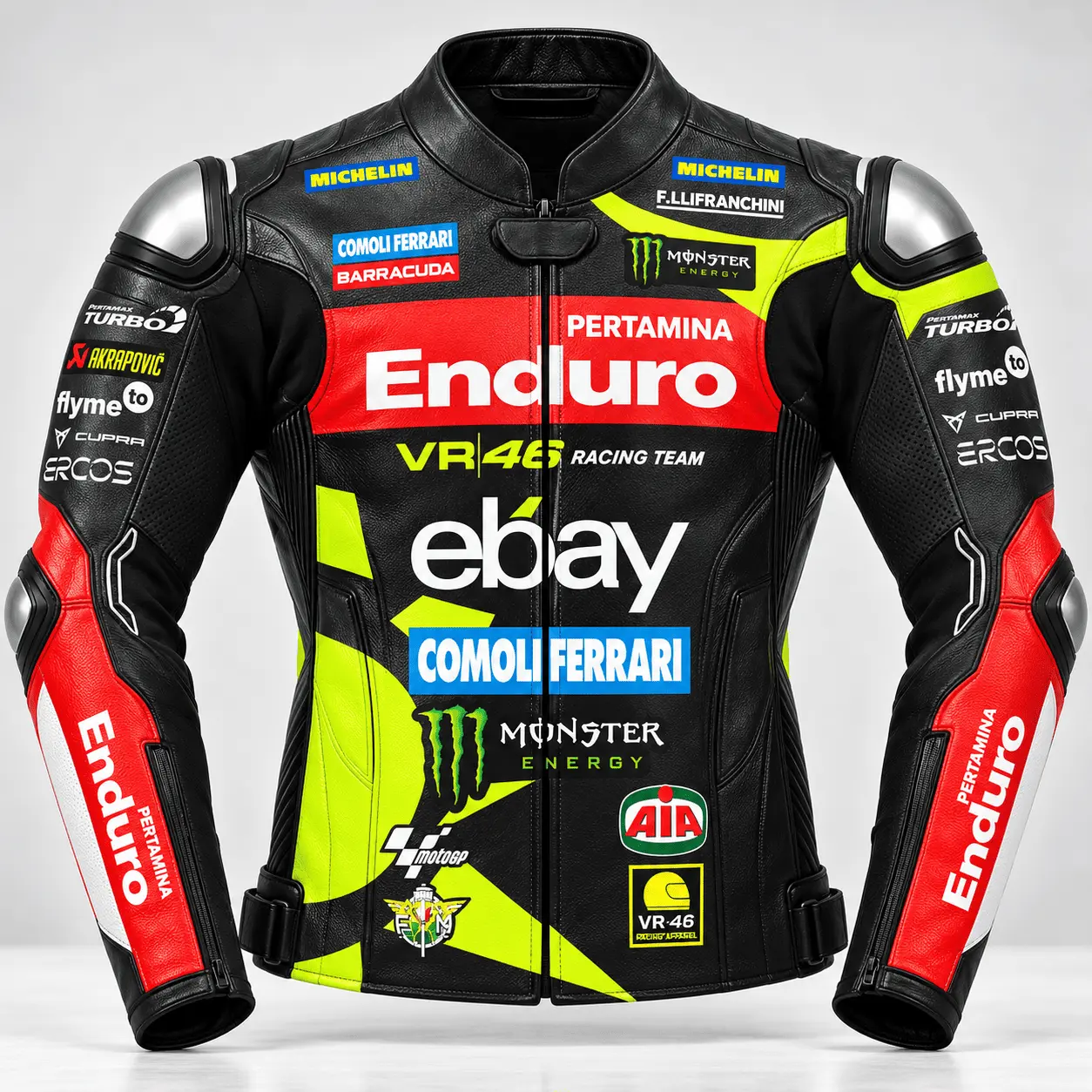 Fabio Di Giannantonio Pertamina MotoGP 75 Leather Racing Jacket
