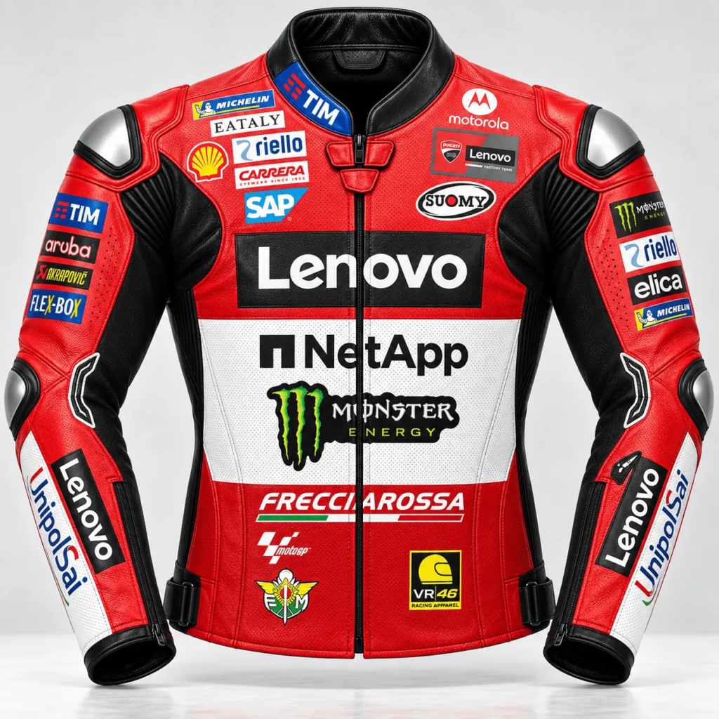 Francesco Bagnaia Lenovo MotoGP Leather Racing Jacket