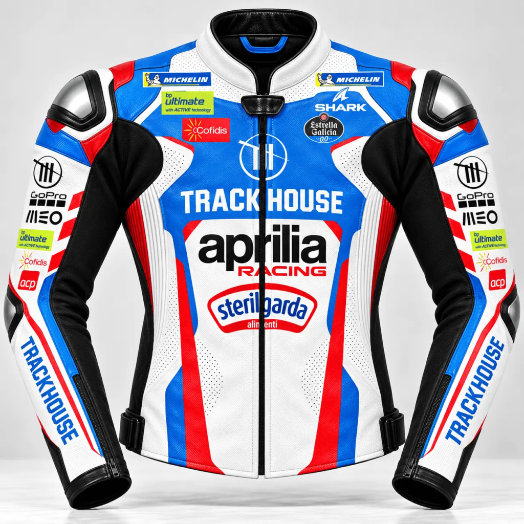 Miguel Oliveira Aprilia Trackhouse 2024 MotoGP Leather Racing Jacket
