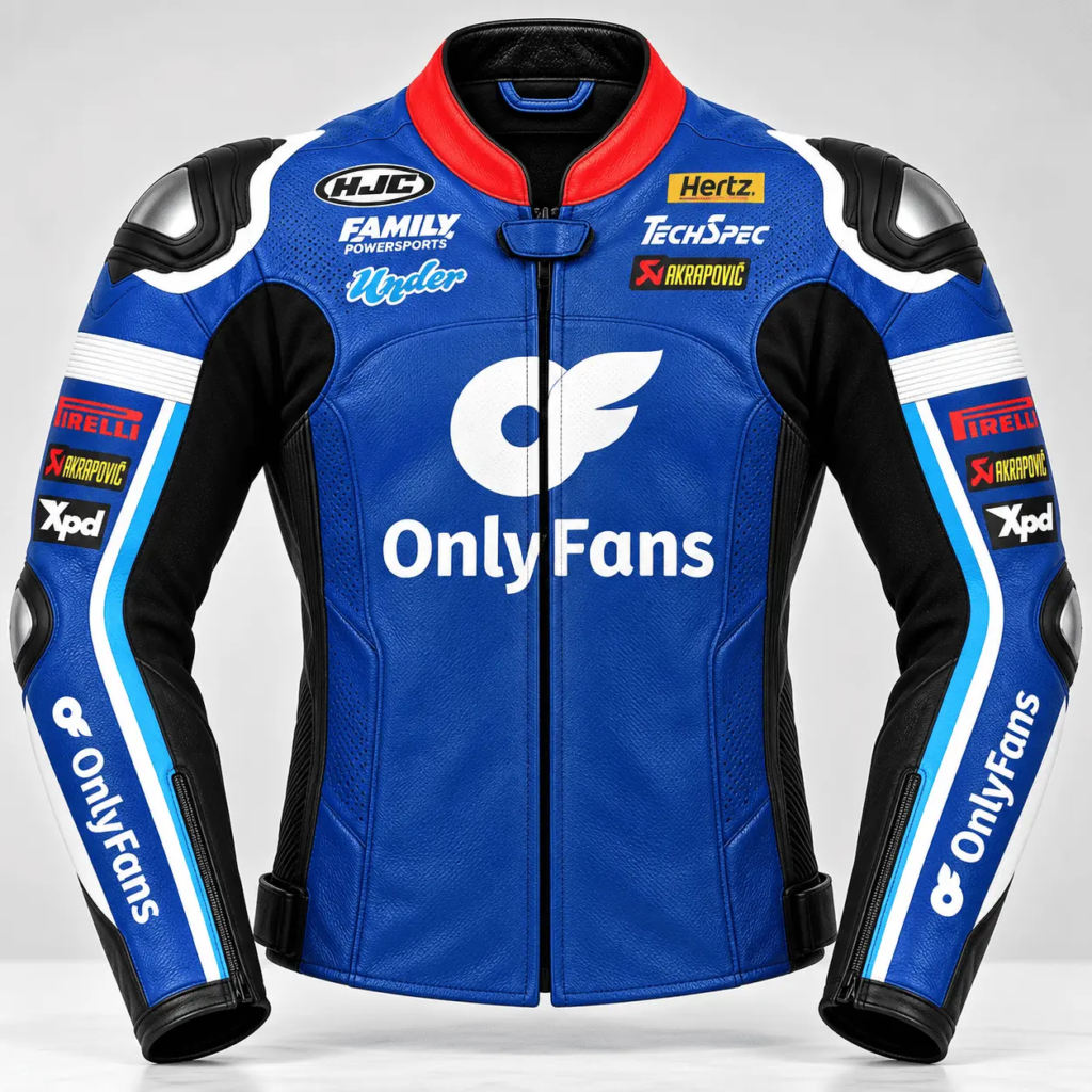 Joe Roberts OnlyFans Moto2 Leather Race Jacket