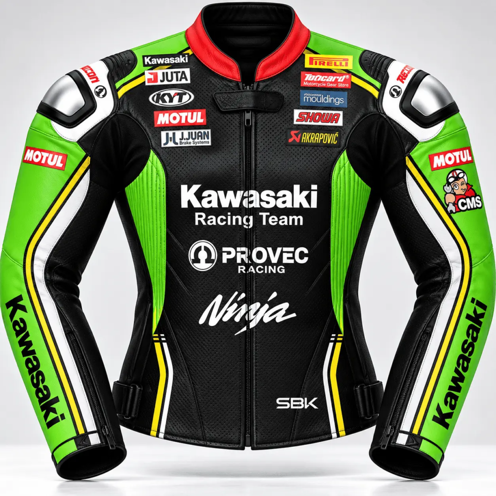 Alex Lowes Kawasaki WSBK 2024 Leather Racing Jacket