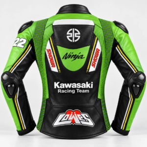 Alex Lowes Kawasaki WSBK 2024 Leather Racing Jacket